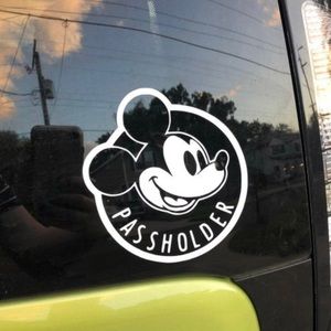 Disney Passholder Car Decal Window Sticker Mickey